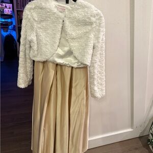 Satin Flower Girl Dress